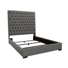 Camille Grey Eastern King Bed - furniture place usa
