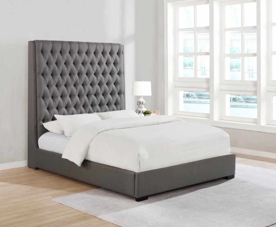 Camille Grey California King Bed - furniture place usa