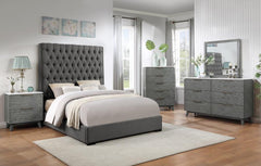 Nathan Grey Dresser Mirror - furniture place usa