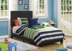 Dorian Black Twin Bed - furniture place usa