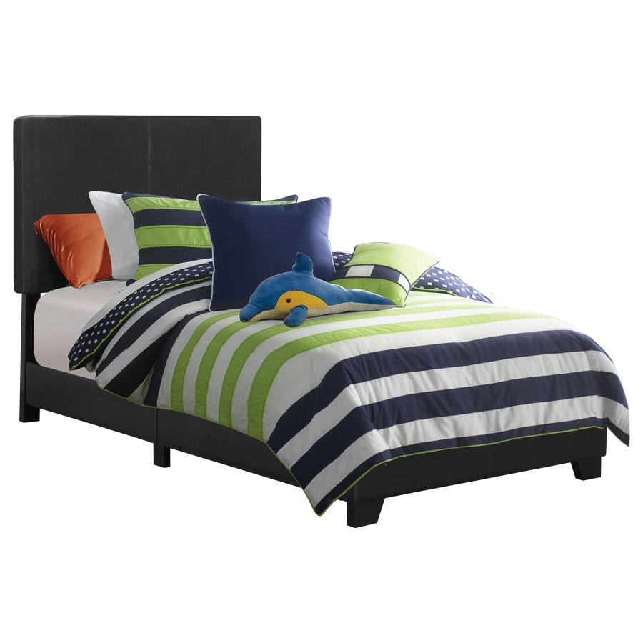 Dorian Black Twin Bed - furniture place usa