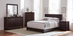 Dorian Brown Twin Bed 4 Pc Set - furniture place usa