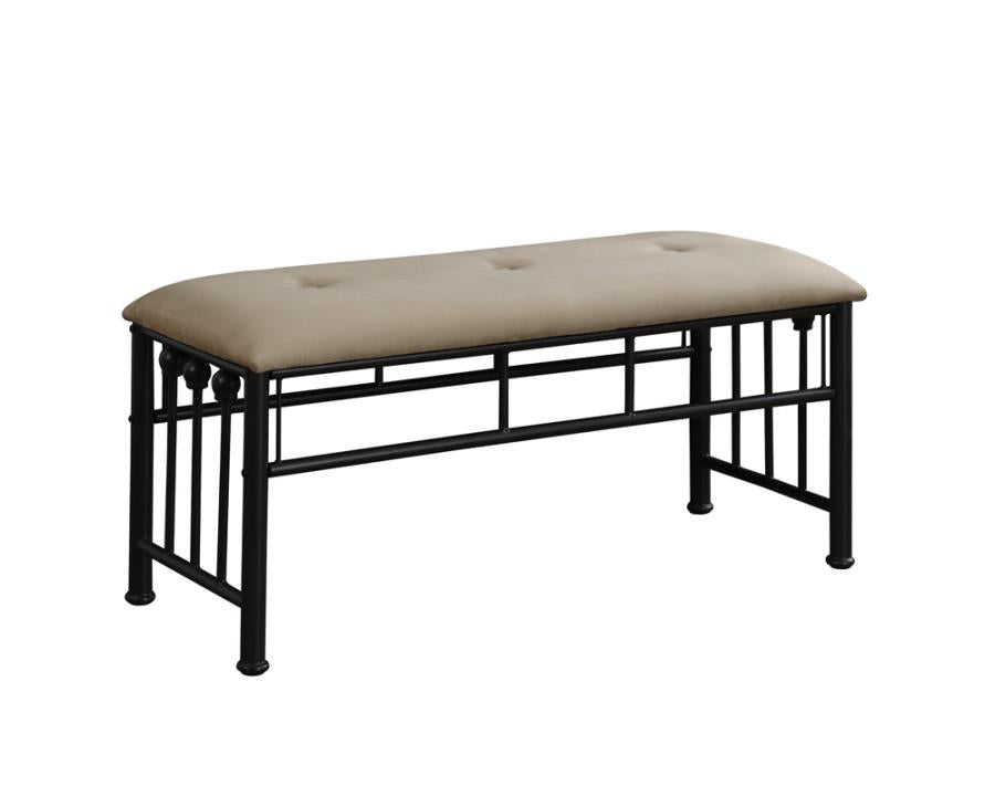 Livingston Brown Bench - furniture place usa