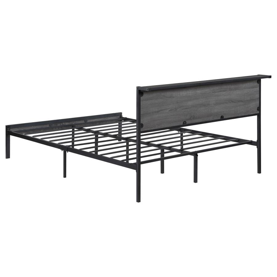 Ricky Grey Queen Bed - furniture place usa