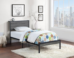 Ricky Grey Twin Bed - furniture place usa