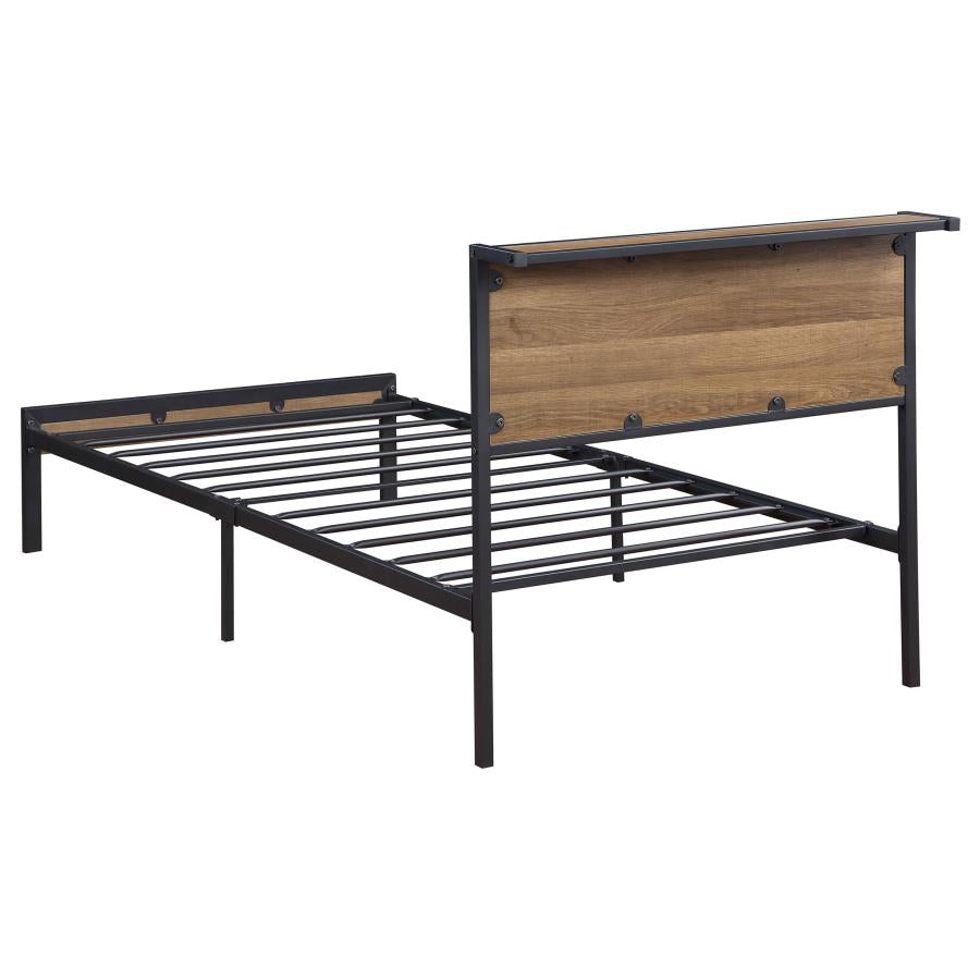 Ricky Brown Twin Bed - furniture place usa