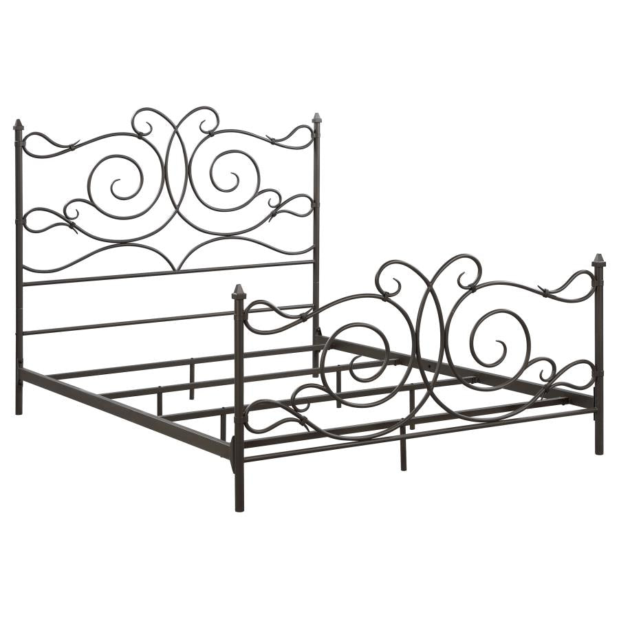 Parleys Brown Queen Bed - furniture place usa