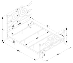 Parleys Brown Queen Bed - furniture place usa