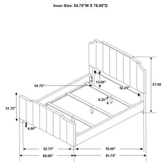 Fiona Grey Full Bed - furniture place usa