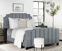 Fiona Grey Queen Bed - furniture place usa