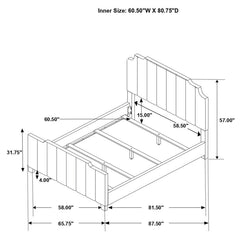 Fiona Grey Queen Bed - furniture place usa
