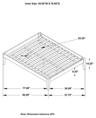 Hounslow White Full Bed - furniture place usa