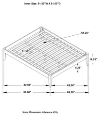 Hounslow Black Queen Bed - furniture place usa