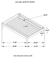 Hounslow Black Twin Bed