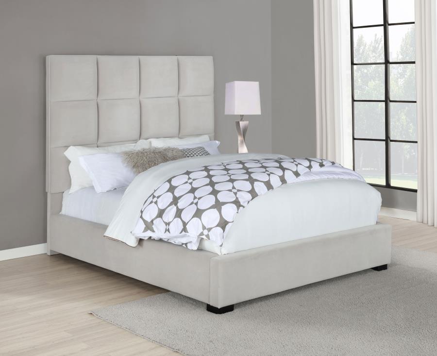 Panes Beige Queen Bed - furniture place usa