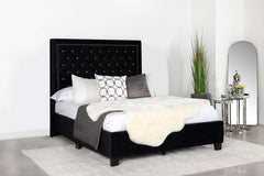 Hailey Black Queen Bed - furniture place usa