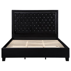 Hailey Black Queen Bed - furniture place usa