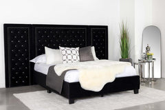 Hailey Black Queen Bed - furniture place usa