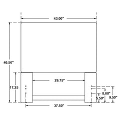 Izzy Grey Twin Headboard - furniture place usa
