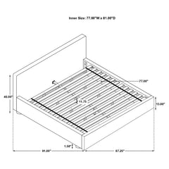 Gregory Grey Eastern King Bed - furniture place usa