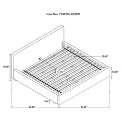 Gregory Grey California King Bed - furniture place usa