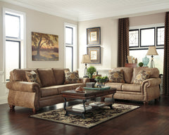 Larkinhurst Sofa and Loveseat - furniture place usa