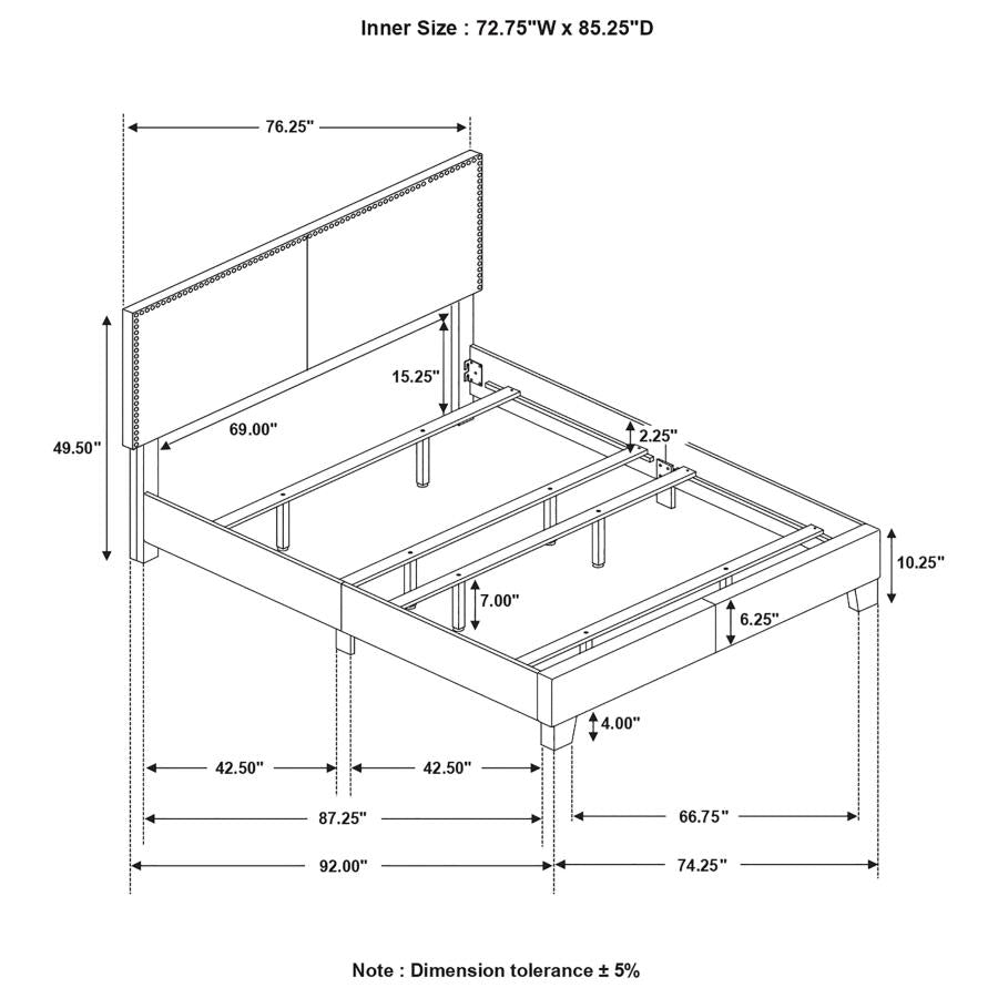 Boyd Grey California King Bed - furniture place usa