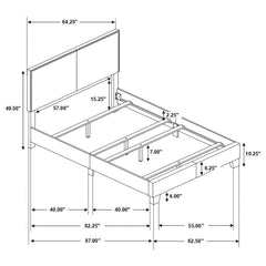 Boyd Grey Queen Bed - furniture place usa