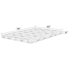 Joseph White 6" Full Memory Foam Mattress - furniture place usa