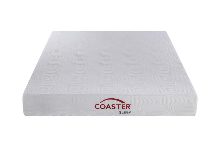 Keegan White 8" Twin Extra Long Memory Foam Mattress - furniture place usa