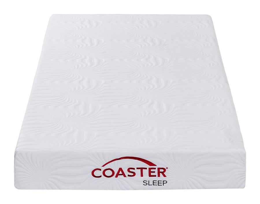 Keegan White 8" Twin Extra Long Memory Foam Mattress - furniture place usa