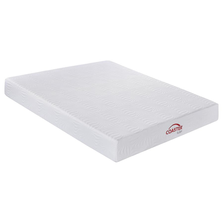 Key White 10" Eastern King Memory Foam Mattress - furniture place usa