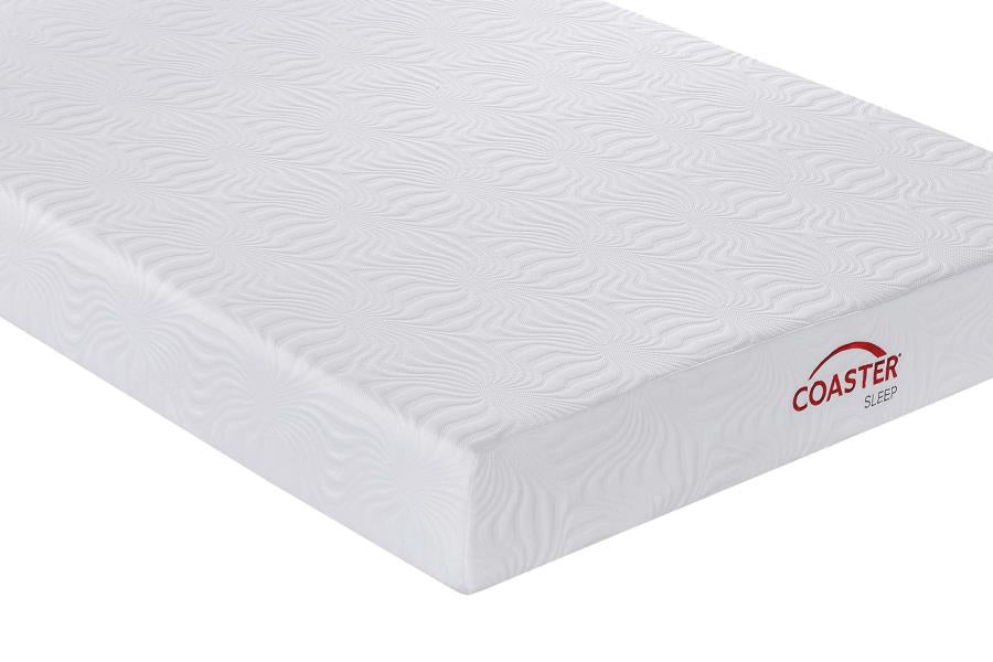 Key White 10" California King Memory Foam Mattress - furniture place usa