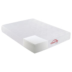 Key White 10" Twin Extra Long Memory Foam Mattress - furniture place usa