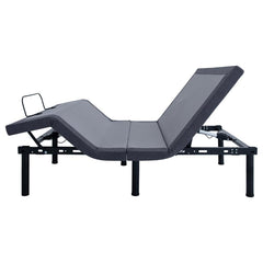 Negan Grey Queen Adjustable Bed Base - furniture place usa