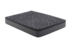 Bellamy Grey 12" Twin Extra Long Pillow Top Pocket Coil Mattress - furniture place usa