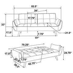 Caufield Grey Sofa Bed - furniture place usa