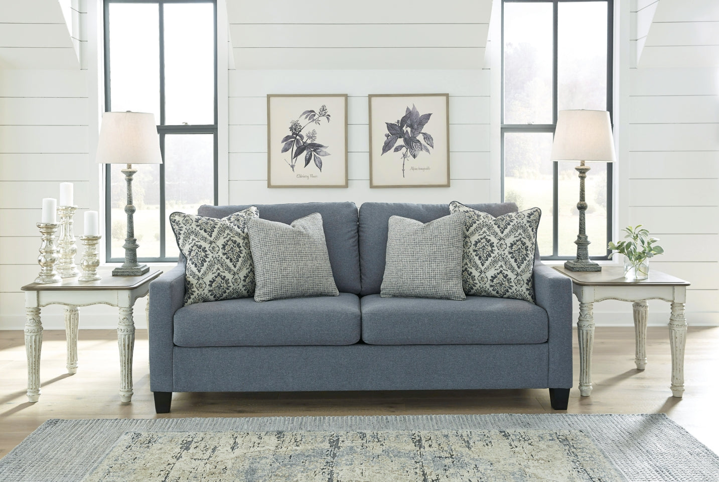Lemly Sofa and Loveseat - furniture place usa