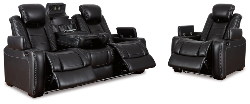 Party Time Sofa and Recliner - furniture place usa