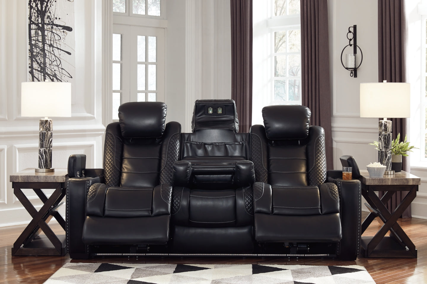 Party Time Sofa and Recliner - furniture place usa