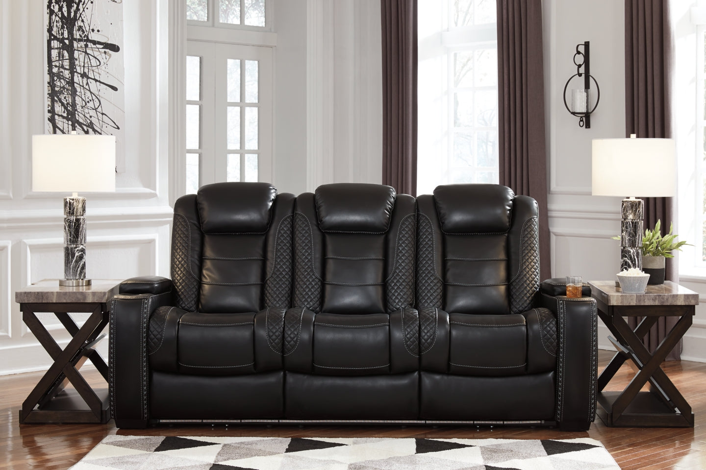 Party Time Sofa and Recliner - furniture place usa