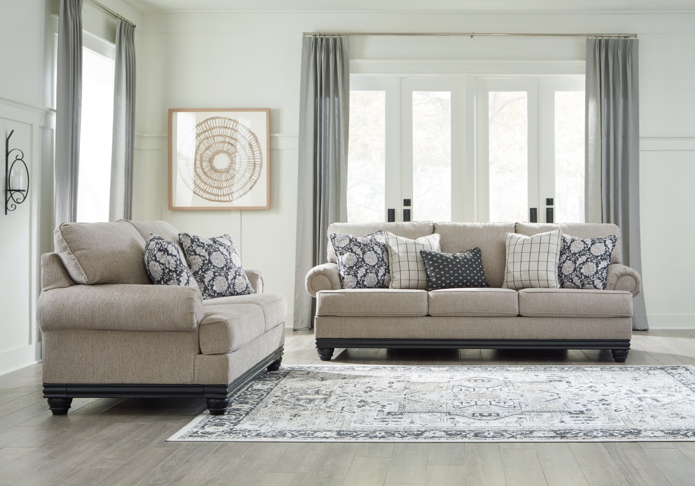 Elbiani Sofa and Loveseat - furniture place usa