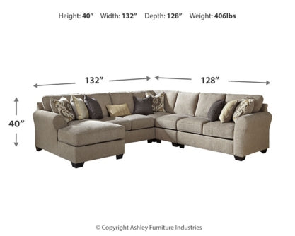Pantomine 5-Piece Sectional with Ottoman - PKG010941 - furniture place usa