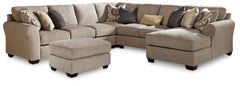 Pantomine 5-Piece Sectional with Ottoman - PKG010947 - furniture place usa