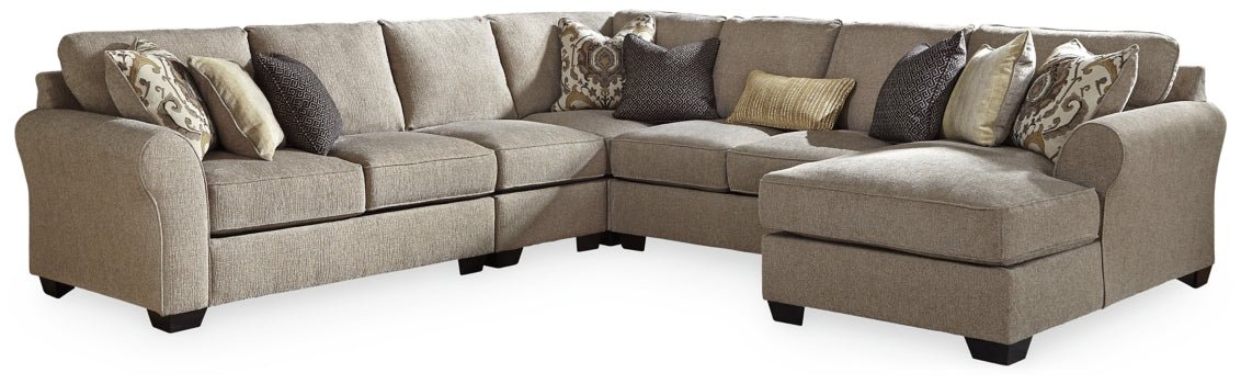 Pantomine 5-Piece Sectional with Ottoman - PKG010947 - furniture place usa