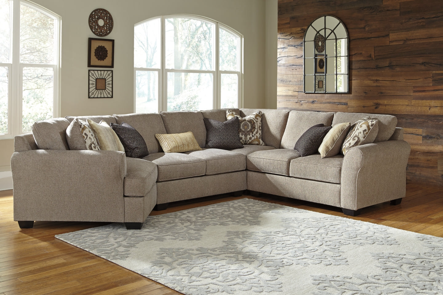 Pantomine 4-Piece Sectional with Ottoman - PKG010943 - furniture place usa
