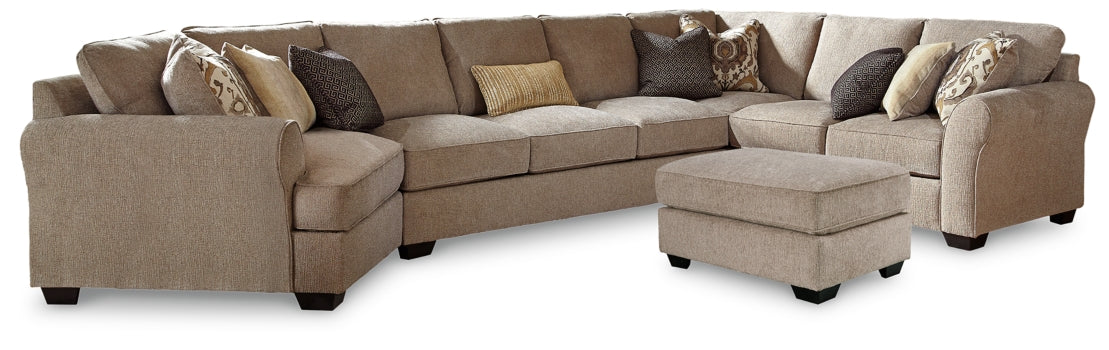 Pantomine 4-Piece Sectional with Ottoman - PKG010944 - furniture place usa