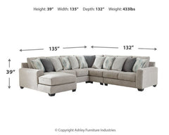 Ardsley 5-Piece Sectional with Ottoman - PKG001226 - furniture place usa