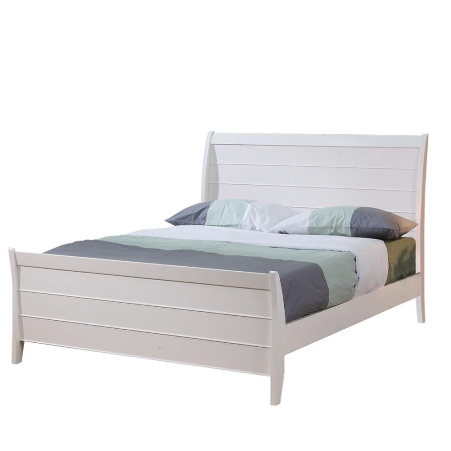 Selena Ivory Full Bed - furniture place usa