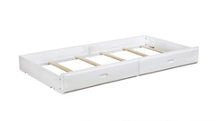 Chapman White Storage Trundle - furniture place usa